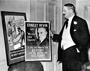 Overseas Prints: Harcourt Johnstone with Posters Promoting Export