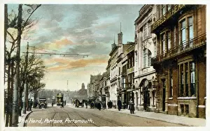 Dusk Prints: The Hard, Portsea, Portsmouth, Hampshire. Date: circa 1903