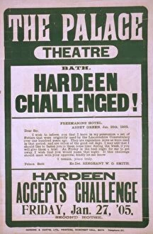 Hardeen challenged!... Hardeen accepts challenge, Friday, J