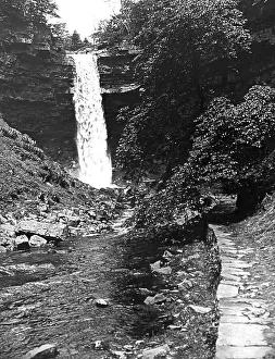 Dales Prints: Hardraw Force waterfall in the 1930s
