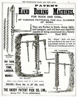 Bore Gallery: Hardy Patent Pick Co. patent hand boring machine 1890s