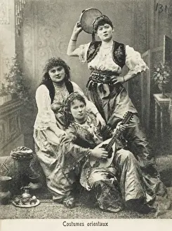 Harem Prints: Harem ladies in oriental costumes