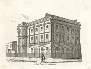 Antiquary Prints: Harewood House, Hanover Square, London, 1807