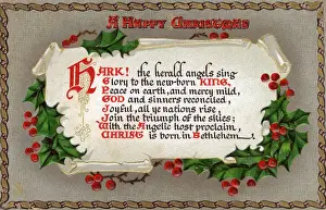 Carol Prints: Hark! the Herald Angels Sing - Christmas Carol