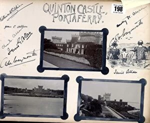 Sank Collection: Harland and Wolff, page from album, Quinton Castle