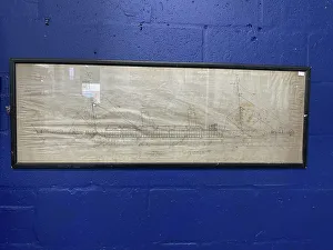Harland Prints: Harland and Wolff, scale profile drawing of ship