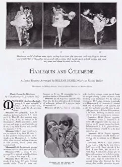 Harlequin and Columbine: a dance routine arranged
