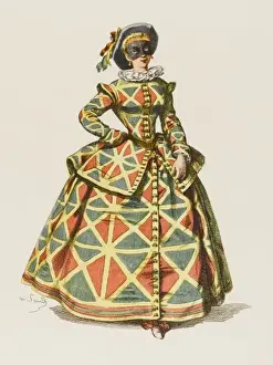 Harlequin Prints: Harlequin / Female 1862