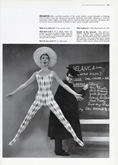 Jumps Prints: Harlequin pattern playsuit made using the Helanca fibre