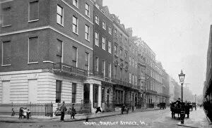 Georgian Collection: Harley Street viewed from Weymouth Street, London