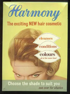 Cosmetic Prints: Harmony the exciting NEW hair cosmetic, 1957