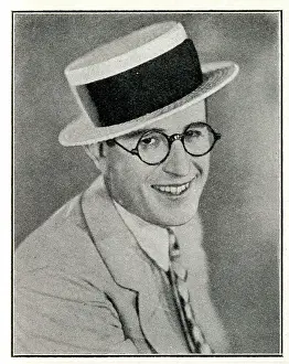 Boater Prints: Harold Lloyd, American actor, comedian and stunt performer