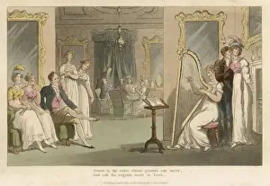 Entertains Prints: HARPIST ENTERTAINS