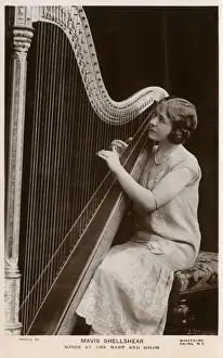 Plucking Prints: Harpist - Mavis Shellshear