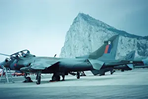 Aerospace Prints: Harrier at Gibraltar