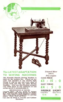 Adapted Gallery: Harris Sewing Machine adapted to electric motor