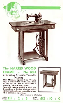 Harris Sewing Machine, Model No. 10H