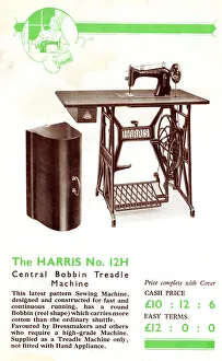 Harris Sewing Machine, Model No. 12H