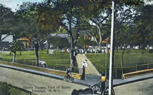 Trinidadian Gallery: Harris Square, Port of Spain, Trinidad and Tobago, West Indies. Date: circa 1910s