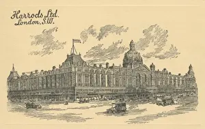 Harrods Prints: Harrods Store, Knightsbridge, London
