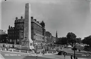 Harrogate Prints: Harrogate War Memorial and Prospect Hotel