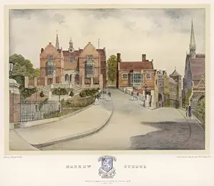 Railings Prints: Harrow School in 1934