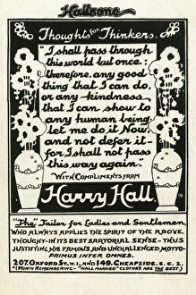 Images Dated 6th April 2011: Harry Hall advertising card