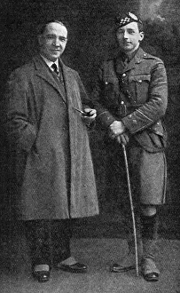 Sutherland Prints: Harry Lauder and his son John, June 1915