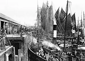 Hartlepool Prints: Hartlepool, Fish Quay and Trawlers