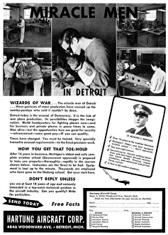 Corp Prints: Hartung Aircraft Corp Detroit Michigan