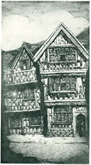 Grandfather Prints: Harvard House, Stratford-On-Avon