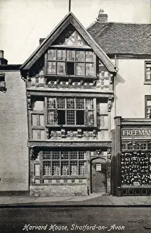 Woodwork Prints: Harvard House, Stratford-upon-Avon, Warwickshire, England