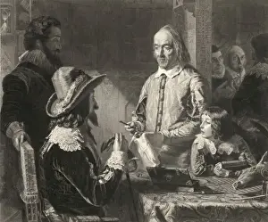Circulation Prints: Harvey demonstrating to Charles the first his theory of