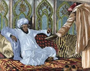 Notice Prints: Hassan I (1836-1894). Sultan of Morocco