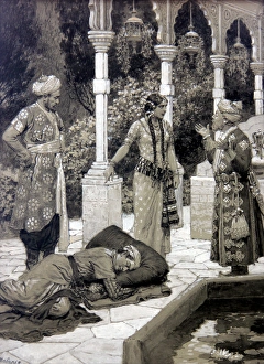 Images Dated 16th June 2014: Hassans Garden by Fortunino Matania