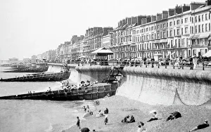 Hastings beach and promenade