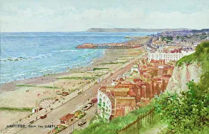 Hastings, East Sussex, viewed from the Castle