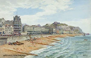 Hastings, East Sussex, viewed from the Pier