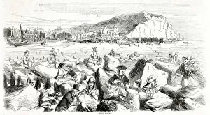 Images Dated 14th December 2018: Hastings - the rocks 1857
