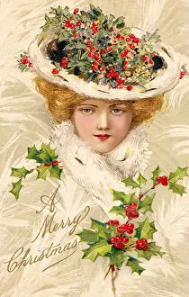 Adorned Gallery: Hat adorned with holly