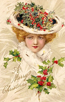 Adorned Gallery: Hat adorned with holly