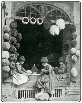 Hat shop in Tiflils (Tibilisi), Georgia, 1903