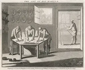 1750 Prints: Hatmaking 1750