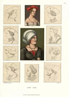 Burgher Collection: Hats and bonnets of the early 16th century