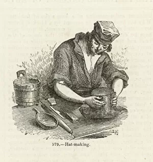 Manufacture Collection: Hatter Circa 1850