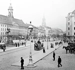 Dresden Prints: Haupt Strasse, Dresden, Germany, Victorian period
