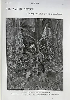 Clear Prints: Hausa soldiers cutting the bush with their bayonets