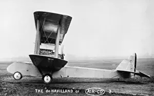 Airco Prints: De Havilland Airco British biplane