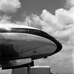 Boac Prints: De Havilland Comet 4 G-APDA nose BOAC LAP 1958