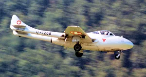 Vampire Prints: de Havilland DH. 115 Vampire T. 55 HB-RVF (msn 868, ex Swiss AF U-1208) Date: circa 2010